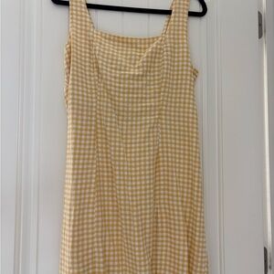 Old Navy Yellow Gingham Sundress - Sleeveless Summer Dress